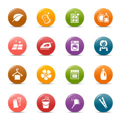 Colored Dots - Cleaning Icons