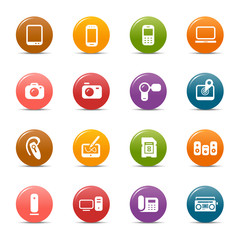 Colored Dots - Media Icons