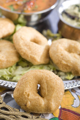Indian food, Medhu Vada, Lentil fritters