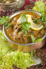 Indian food, Pork Sorpetel, pork stew.