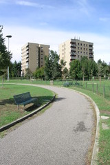 Fototapeta premium Piccolo parco a Baggio, Milano, 2011.,