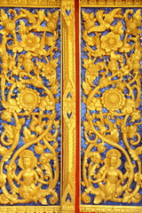 Thai temple door.