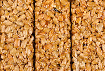Honey bars with sunflower seeds