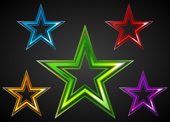 Colourful stars