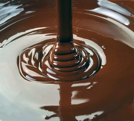 lots of chocolate falling from above