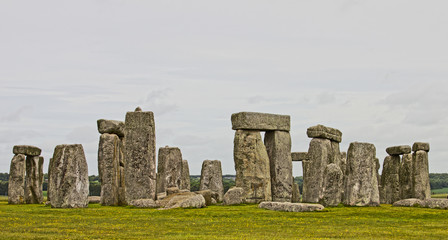 Panoramic view of the Stonehenge, UK