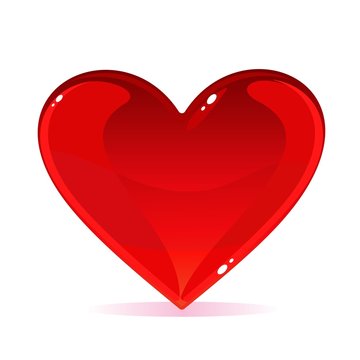 heart isolated on white vector