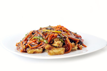 chicken with red sauce