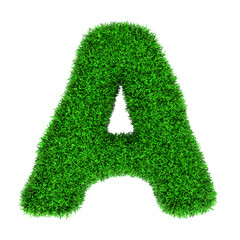 Grass letter A