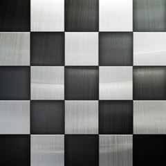 metal background with check pattern