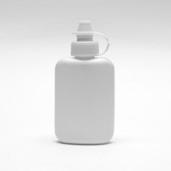 White plastic bottle