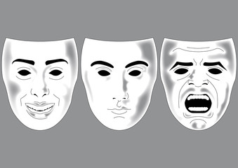 Expressions faciales 1 à 3