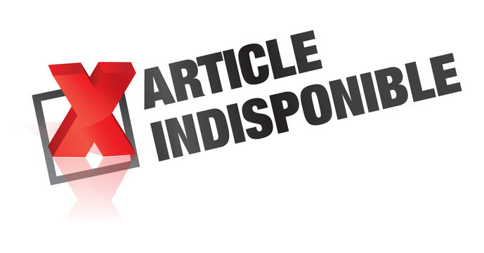 bouton article indisponible
