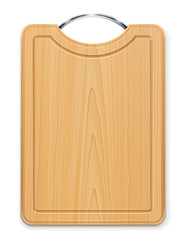 kitchen cutting board with handle vector illustration isolated