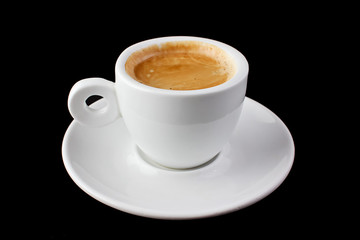 White cup coffee espresso