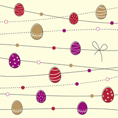 Background with color bright easter eggs