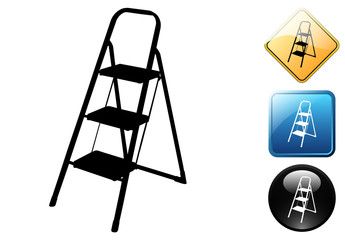 Ladder pictogram and signs