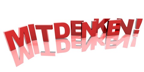 3D Buchstaben - MITDENKEN