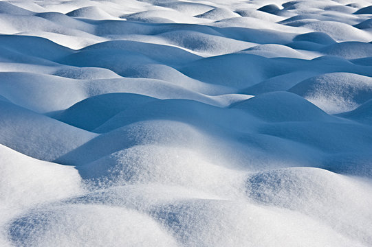 Blue Snow Background