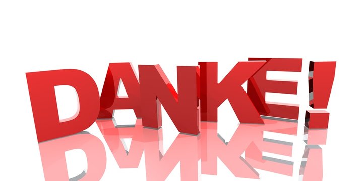 3D Buchstaben - DANKE