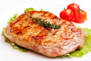 Grilled steak