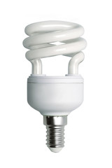 Energy saving bulb. Isolated image.