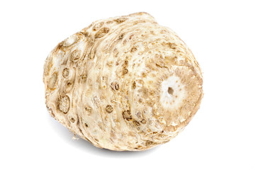 celery root  isolation  on white