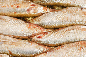 smoke sprat closeup background