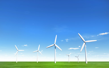 Fototapeta premium Group of Windmills