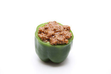 Hackfleisch in der Paprika