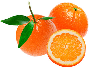 orange isolated on white background