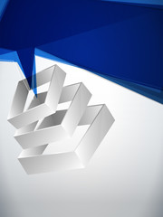 Fototapeta premium Abstract Geometric 3D Background