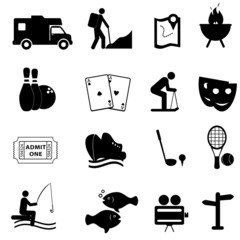Leisure and fun icons - 38928937