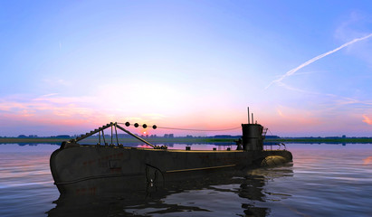 The military ship