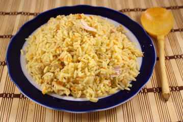 pilav with chicken
