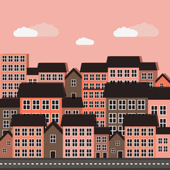 cute city scene