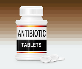 Antibiotic tablets.