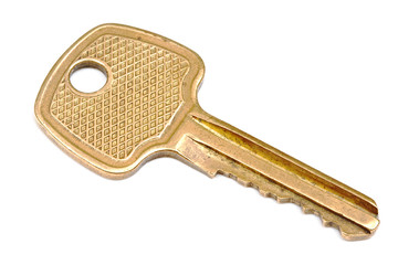 Yellow metallic key