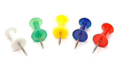 Colorful office push pins