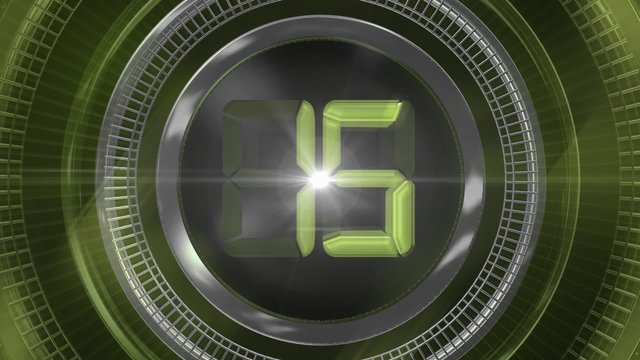 Green Countdown_HD Loop 82