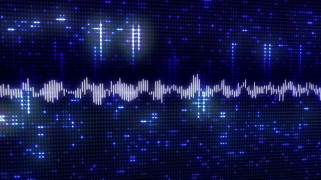 Blue Audio Waveform_HD Loop 134