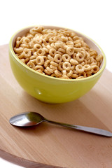 bowl of cereal for breakfast