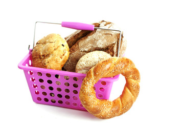 Bread in basket