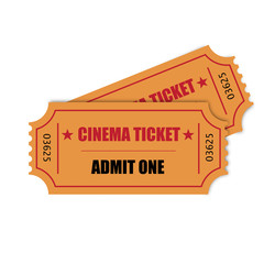 Fototapeta premium Cinema ticket