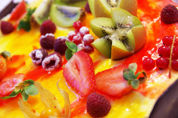 Fototapeta na wymiar dessert de fruits