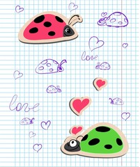 ladybugs in love