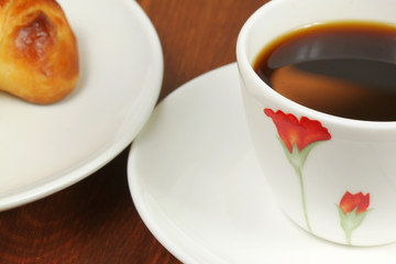 Coffee cup close up