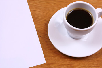 Obraz na płótnie Canvas Coffee on desk