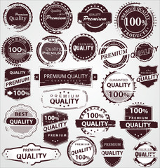 Obraz premium Grunge vintage quality labels