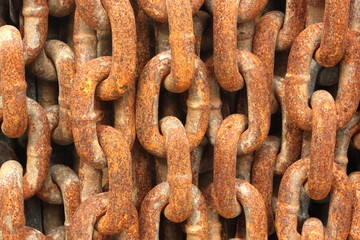 rusty ship chain background